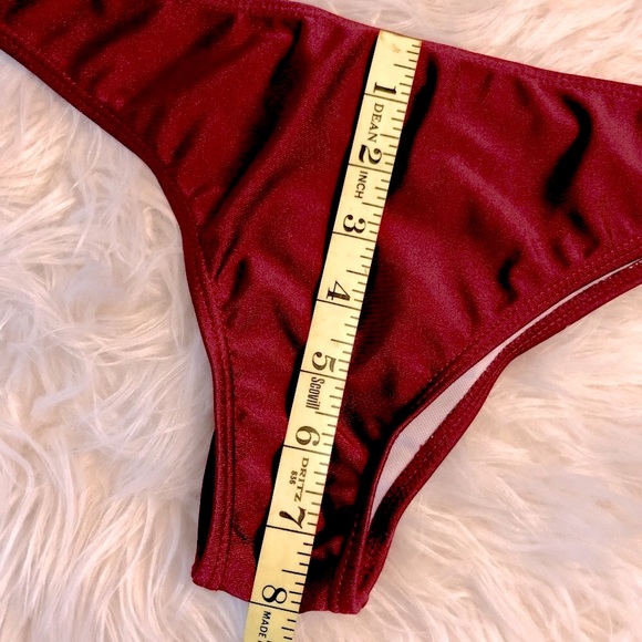 Bikini Bottom Burgundy/Red Size X-Small - Picture 6 of 8
